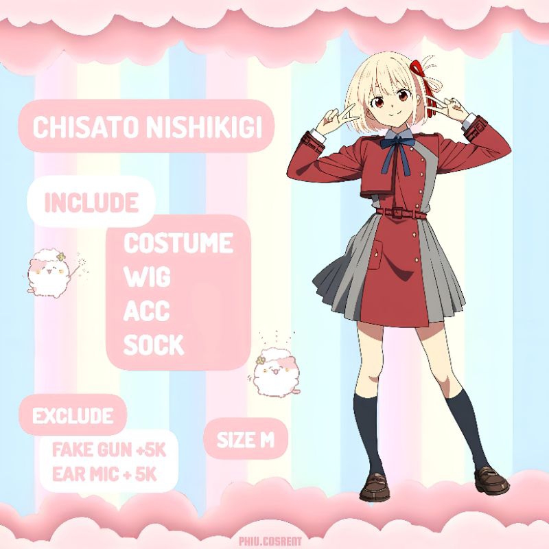 RENT/SEWA COSPLAY | Chisato Nishikigi - Lycoris Recoil | Anime