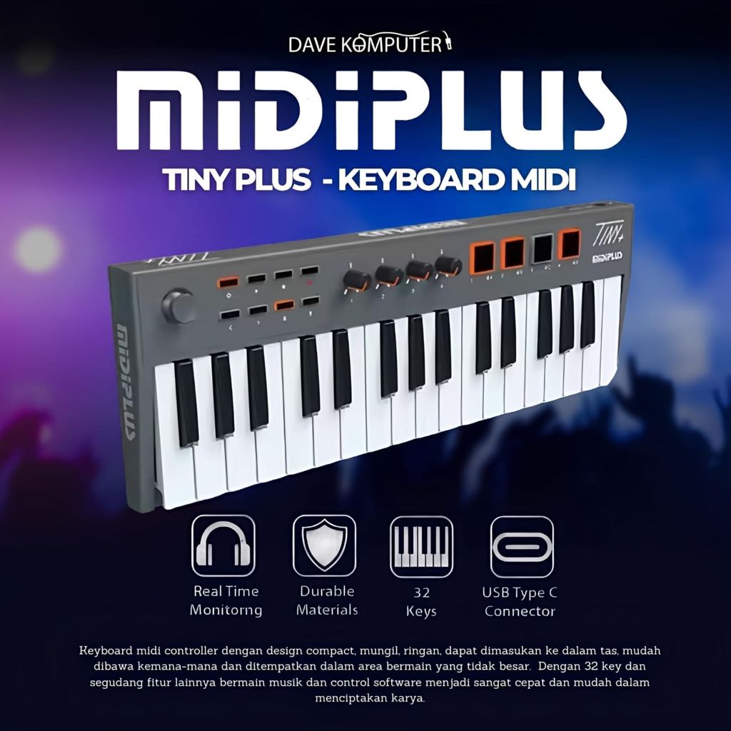 Midiplus Tiny Plus / Tiny + Keyboard Midi Controller Keyboard