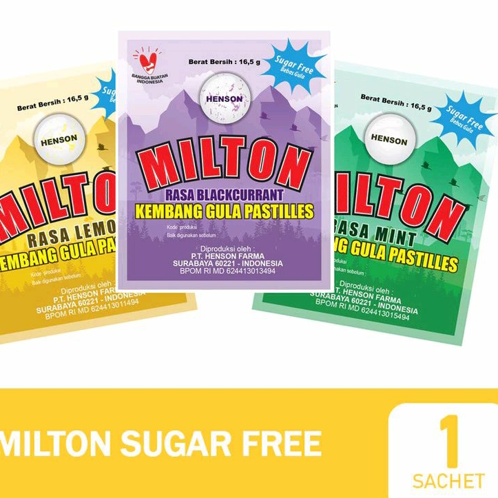 

MILTON PASTILLES Sugar Free 16,5 g