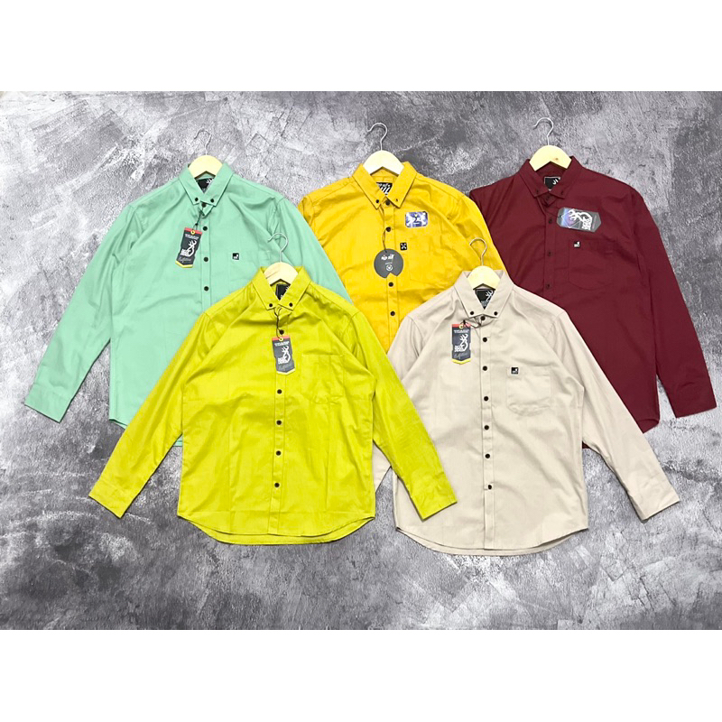 Kemeja Polos Pria Premium Good Quality Katun Kahatex