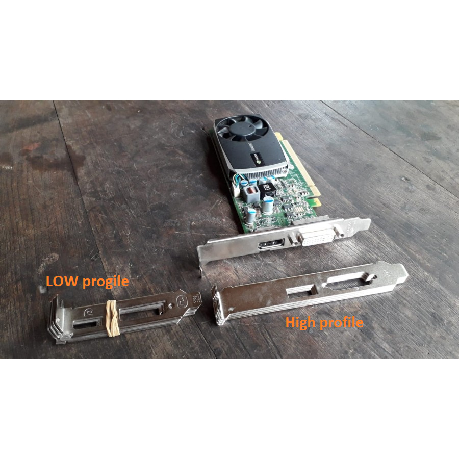 Bracket VGA Quadro K620 K600 K420  Low profile pcie bracket
