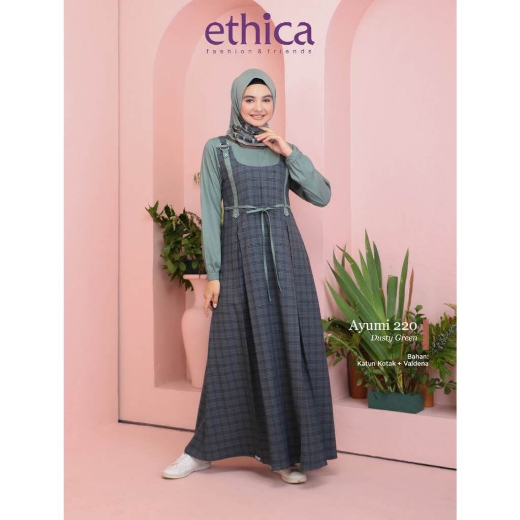 [ PROMO ] ETHICA - AYUMI 220 - DUSTY GREEN - GAMIS TER BEST SELLER