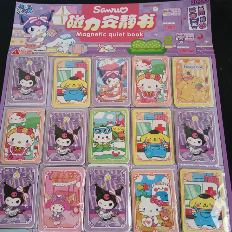 

magnetic quiet book 1pcs san*rio series