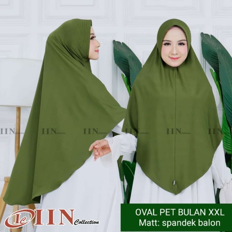 hijab bergo instan Jersey spandek pet bulan XXL