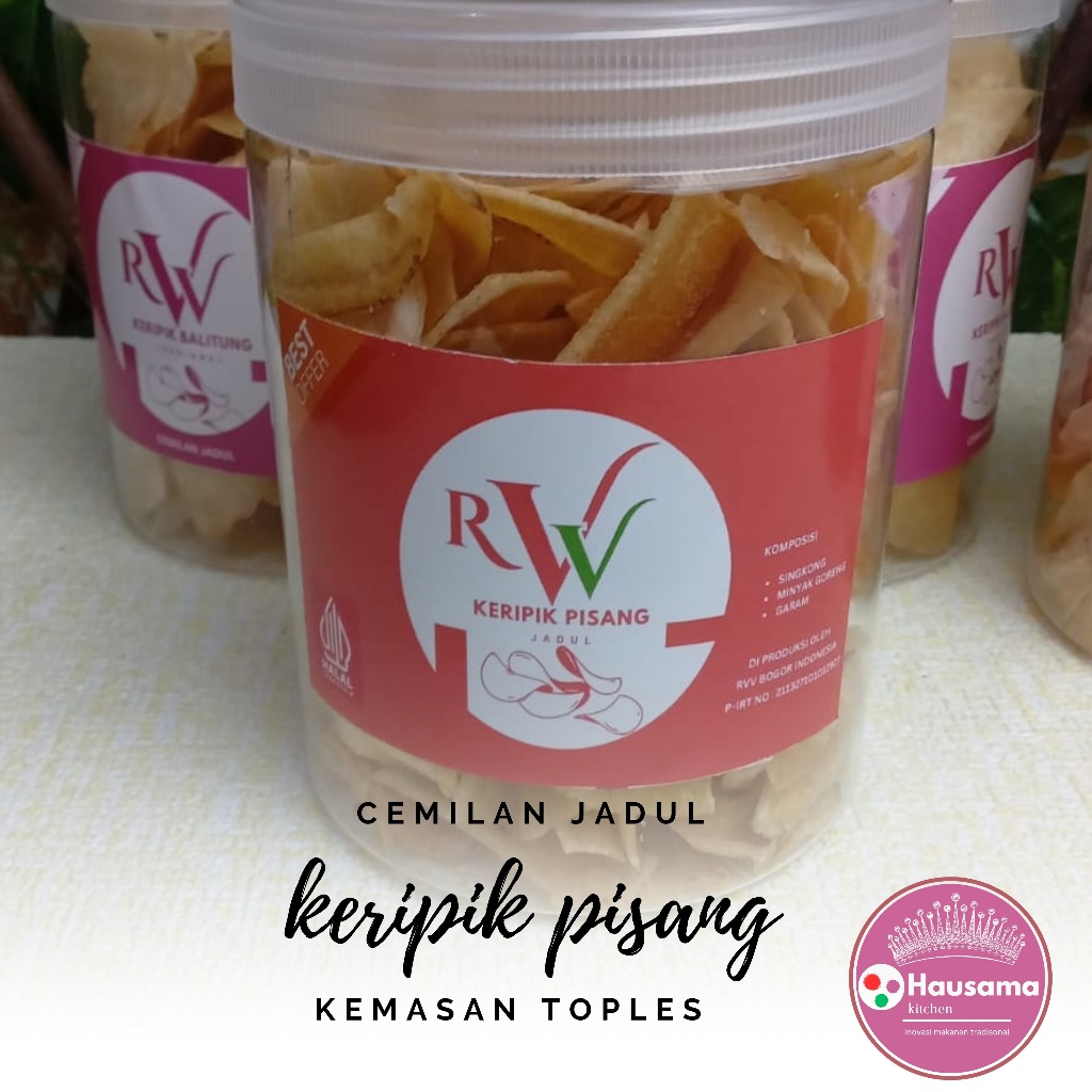 

keripik pisang original renyah cemilan tradisonal gurih