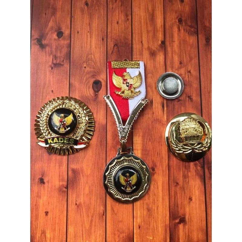 [BAYAR DI TEMPAT] 1 PAKET LENCANA KADES - PIN KEPALA DESA-LENCANA KEPALA DESA -PIN GARUDA