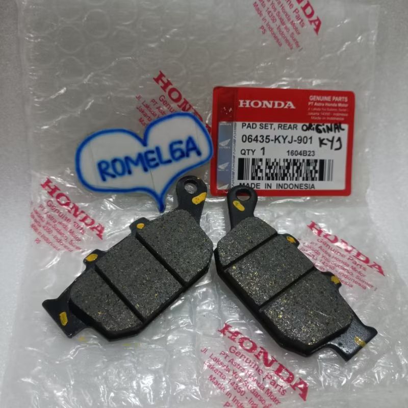 Kampas Rem Belakang CBR 250 Dispad Belakang Honda CBR 250 Original 06435 KYJ 901 ROMELGA