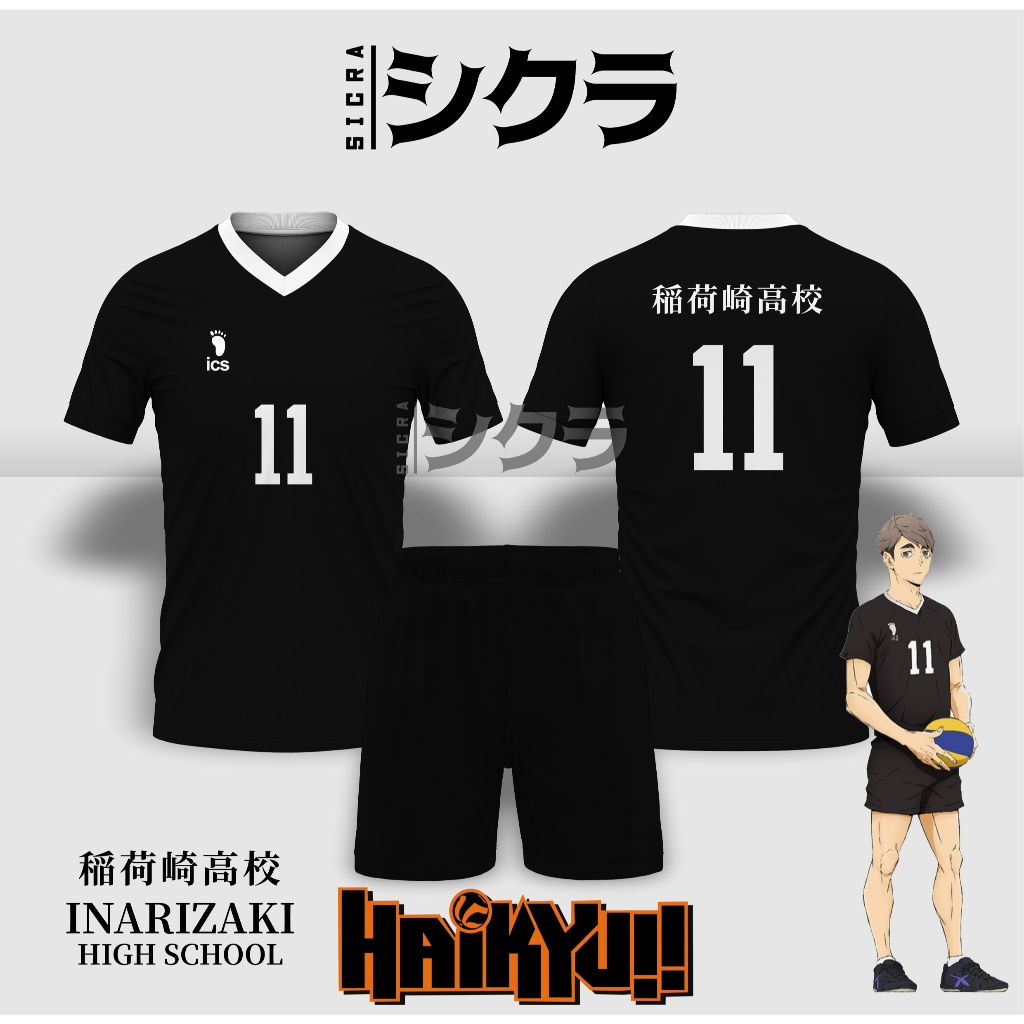 Jersey Anime HAIKYUU  INARIZAKI Cosplay Manga Voli