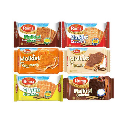 

Roma malkist crackers all varian (original / coklat / cappuccino / abon sapi / coklat kelapa / cream crackers / keju manis / kelapa kopyor)