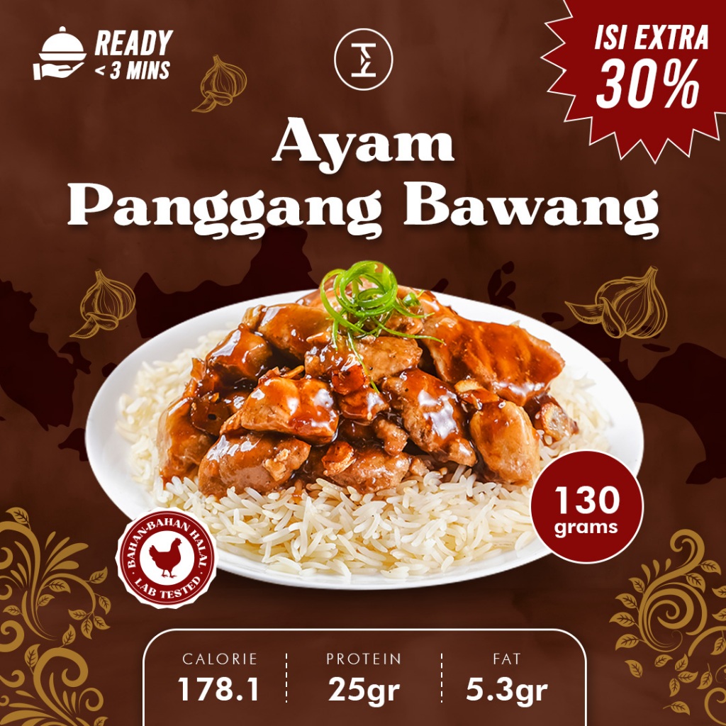 

Daily Intake Ayam Panggang Bawang Healthy Meal Prep Diet Friendly