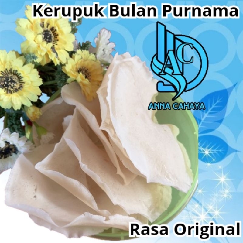 

Kerupuk Bulan Purnama Rasa Original - Kerupuk Mentah Khas Sunda - Kerupuk Mekar - Kerupuk Jumbo