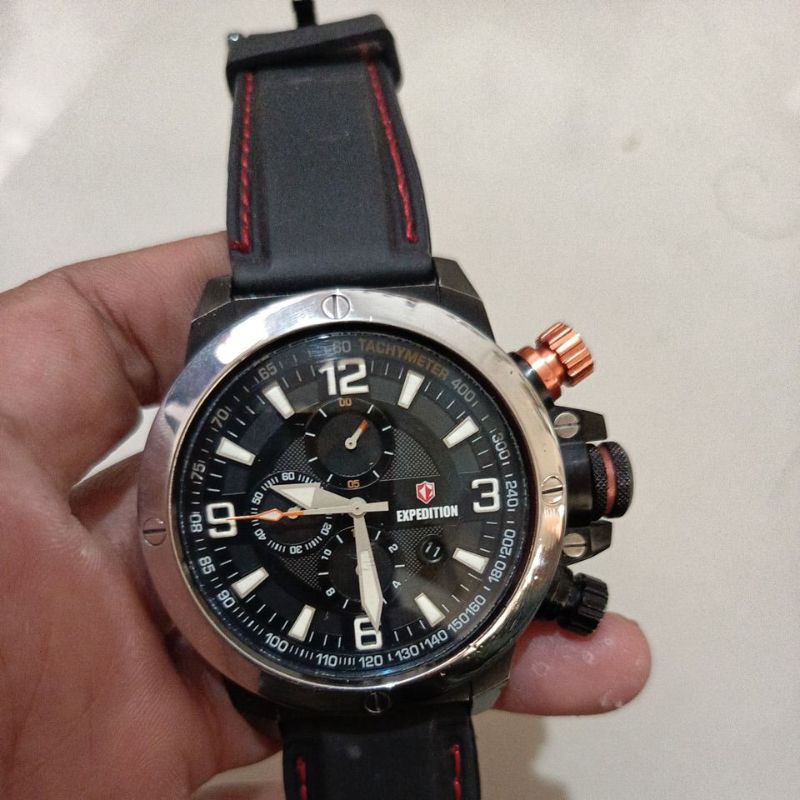 jam tangan original Expedition E6684M big size preloved second bekas