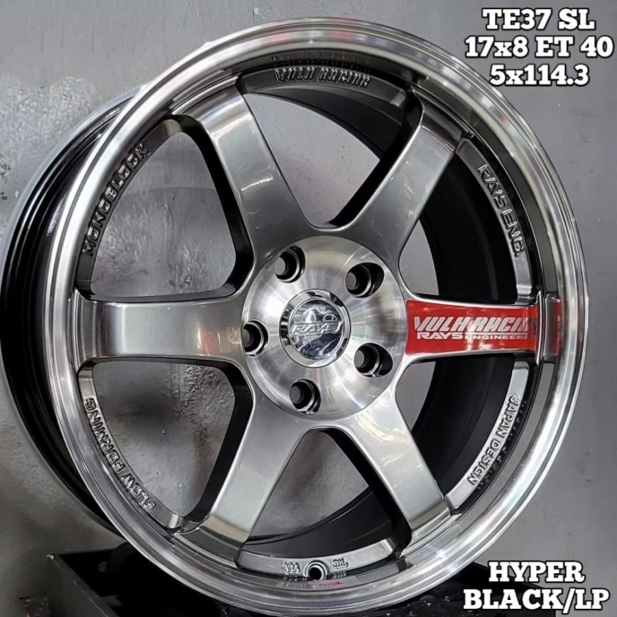 velg ring 17 TE37 FLOW FORMING velg r17 lebar 8 innova terios xpander