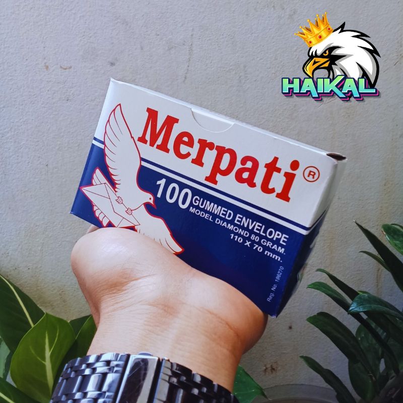 

1 Pak Amplop Merpati Polos Kecil Model Diamond Ukuran 110x70mm Isi (100pcs)