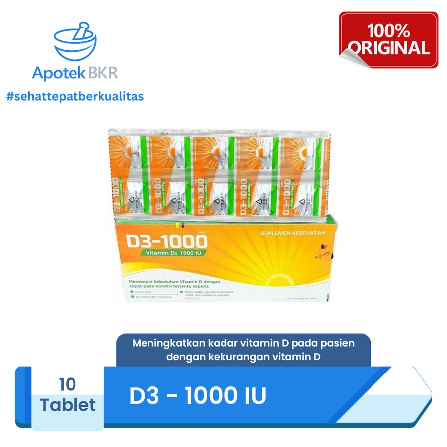 D3-1000 Strip 10 Tablet / Vitamin D3