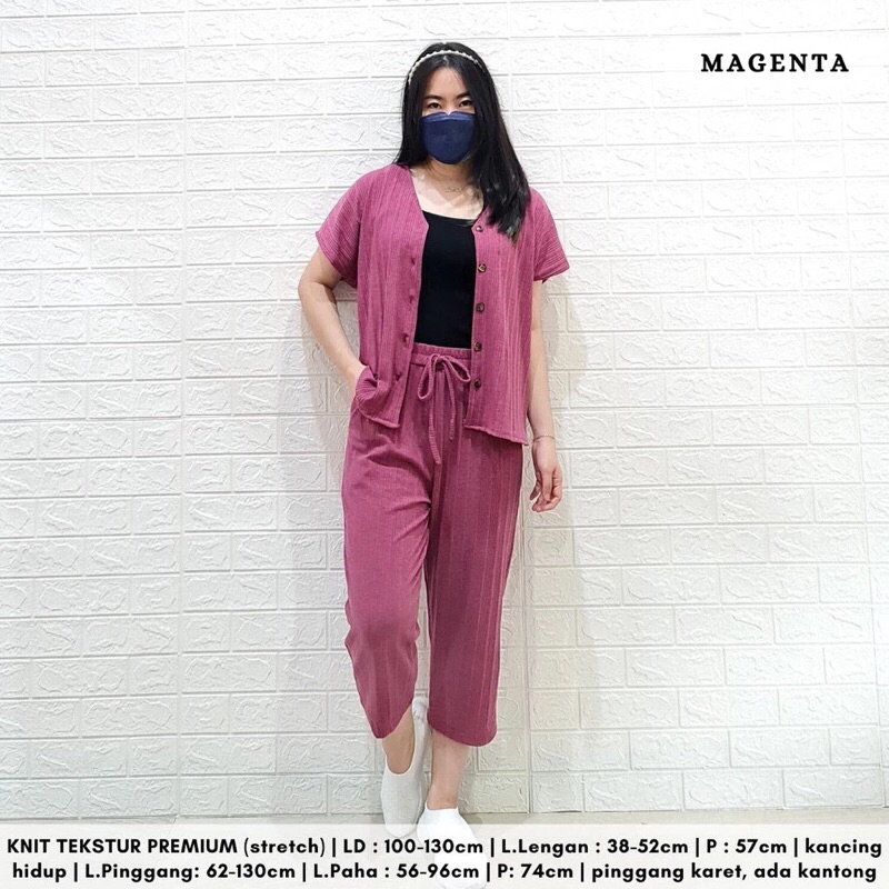 Setelan Wanita Hornet Bahan Knit Murah