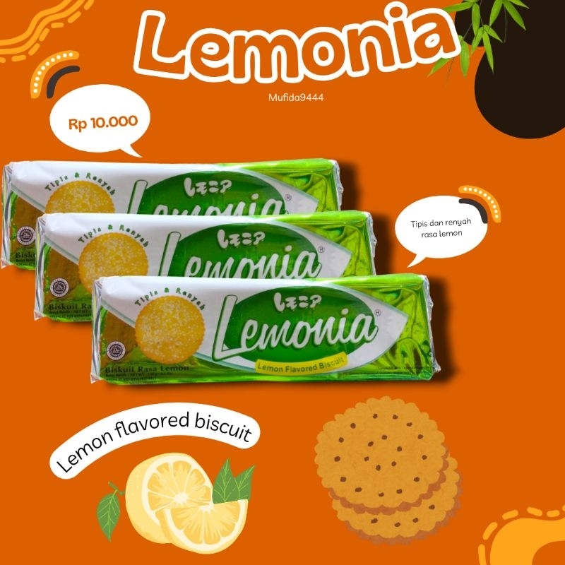 

Lemonia biskuit crakers rasa lemon