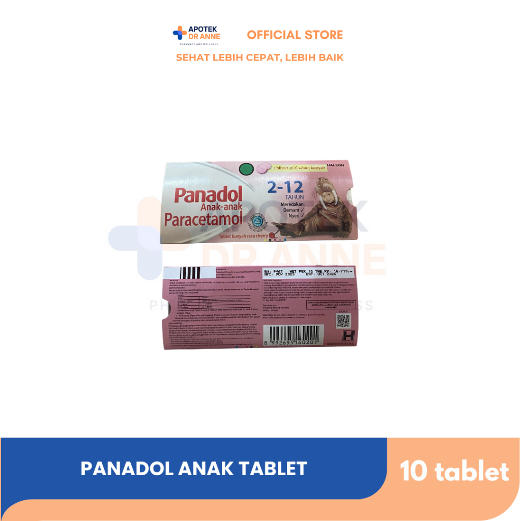 Panadol Anak 120 mg Tablet Kunyah