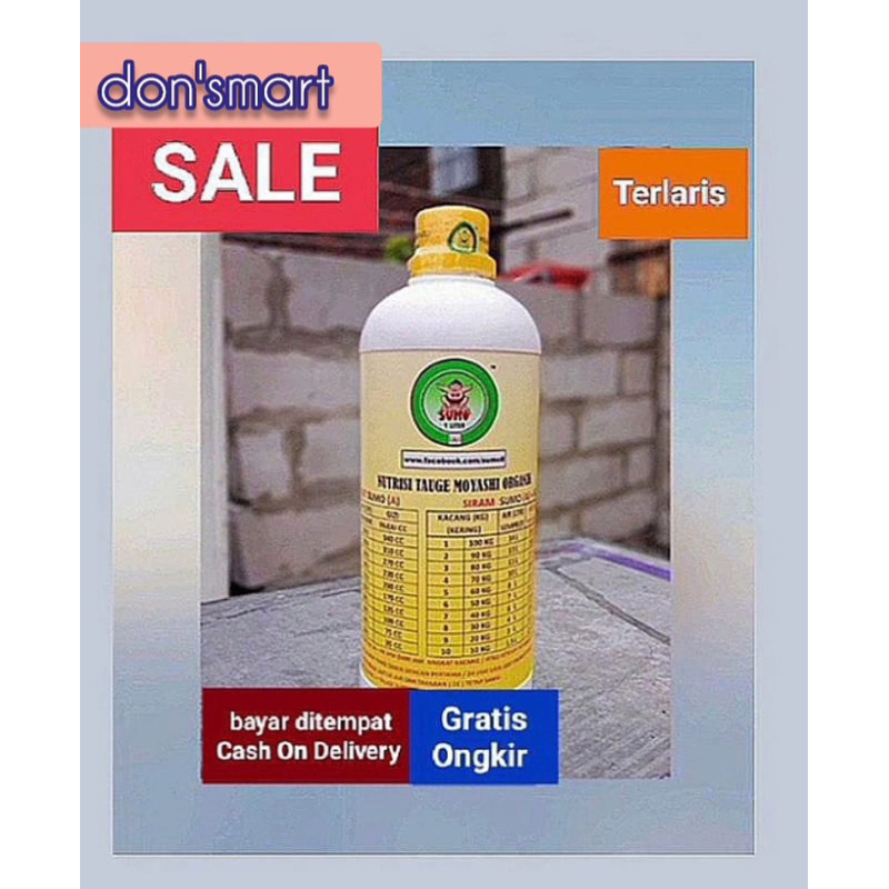SUMO Cair A / ASLI ( Rendam { 1 liter } ) |                                    ( Penggemuk tauge & P