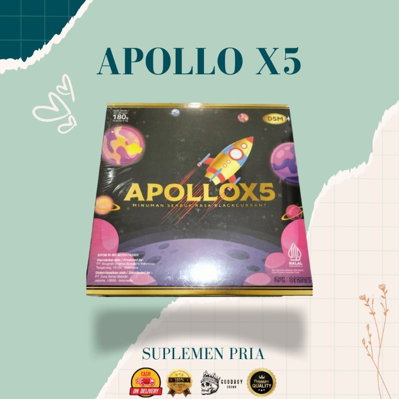 Apollo X5 ApolloX5 Herbal untuk stamina | Obat Herbal Stroke Kanker Kolestrol & Lemah Syahwat Origin