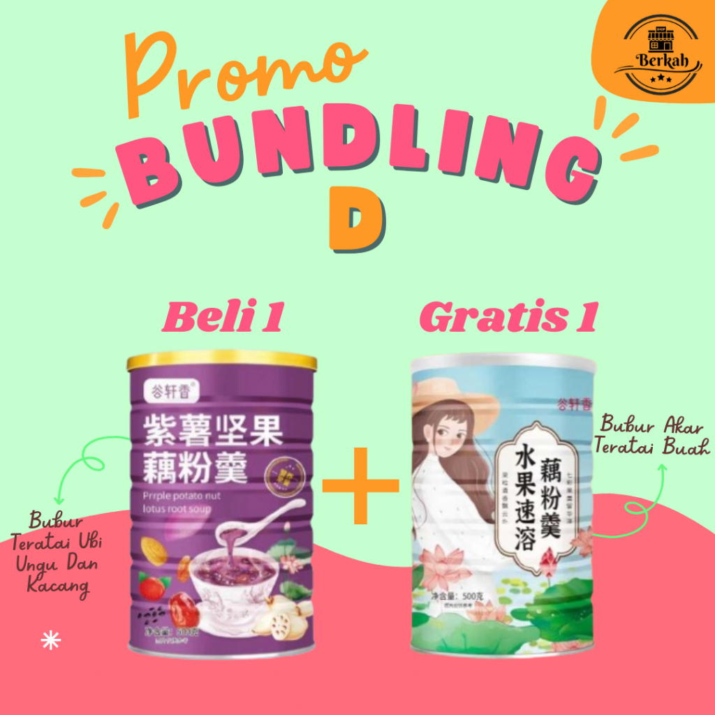 

Beli 1 Gratis 1 Oufen Lotus Root Powder - Bubuk Akar Teratai [ Rasa Ubi Ungu & Buah ] BPOM-HALAL