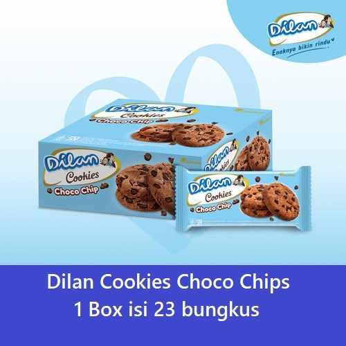 

dilan cookies choco chip | box isi 23 bungkus