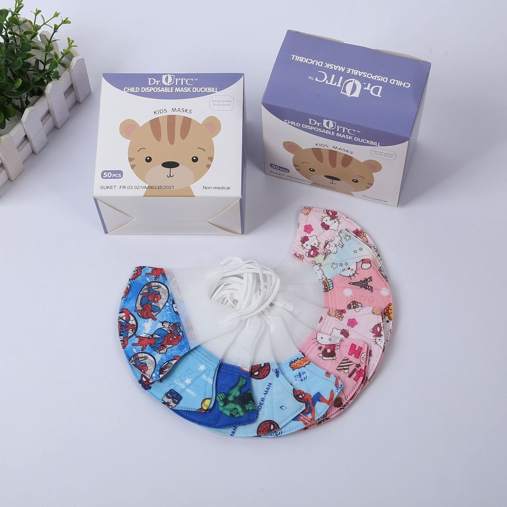 Masker Duckbill Dr ITC Anak Isi 50pcs