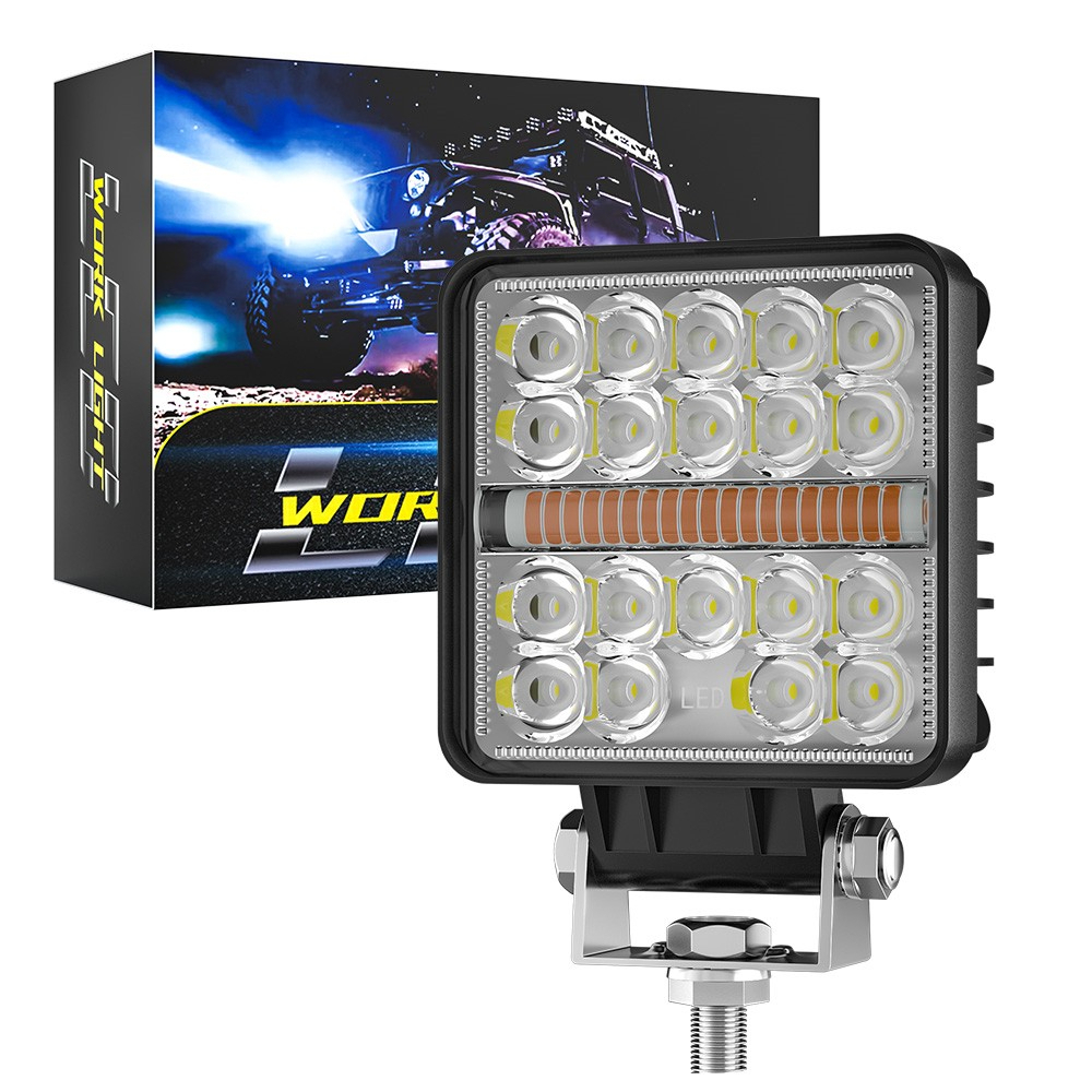 original DXZ 1PCS Lampu Sorot Tembak Mobil LED Floodlight tahan air 2warna lampu 96W dan 3warna lamp