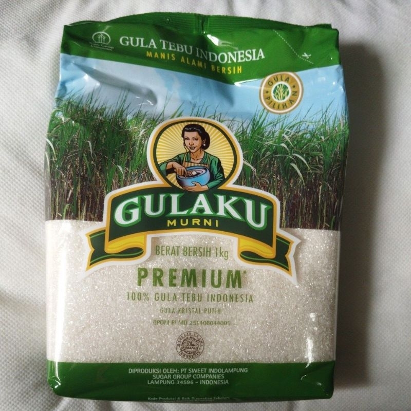 

GULAKU PREMIUM / GULA PASIR / GULA MURNI / GULAKU MURNI PREMIUM / GULA TEBU MURNI 1KG