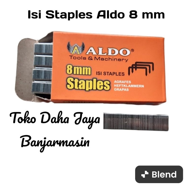 

Isi Staples Aldo 8mm | 1000 Pcs | Asli & Berkualitas | 1 Box