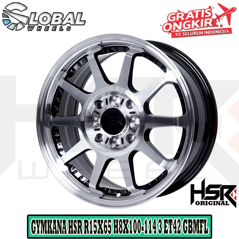 Velg Mobil HSR Gymkana Ring 15 Buat Mobil Brio Jazz Mobilio Avanza Ayla Sigra Xenia Kijang