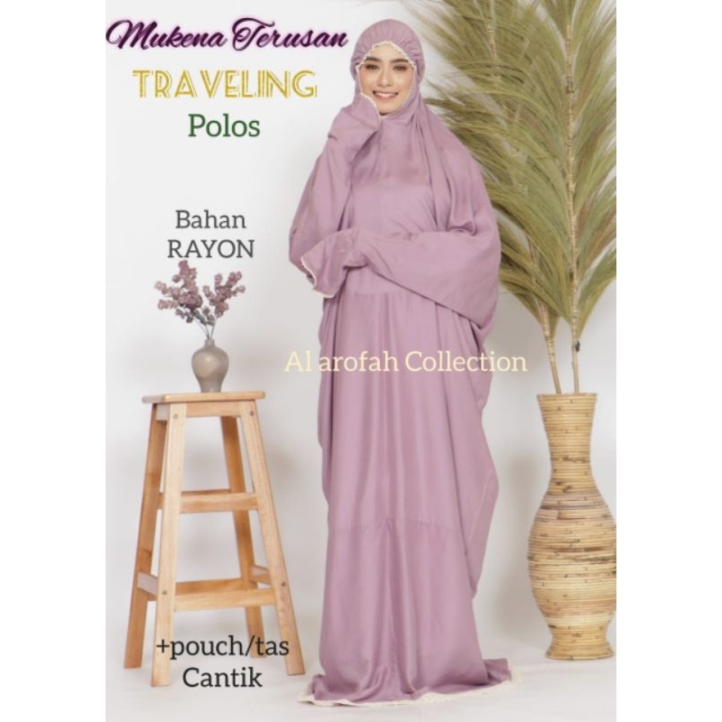 Mukena Terusan Rayon dewasa dan remaja Al Arofah