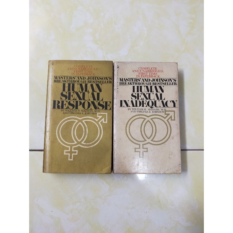 Buku Import : Human Sexual Response + Human Sexual Inadequacy - 2 Buku