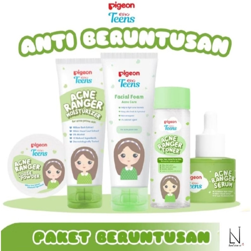 PIGEON TEENS Paket Skincare Remaja Kulit Beruntusan