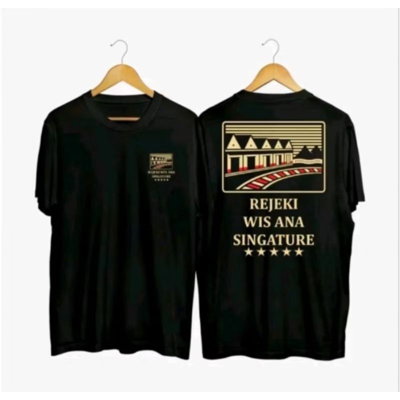 kaos kata kata rejeki wis ana singature kaos distro pas peria wanita unisex comed VIRAL