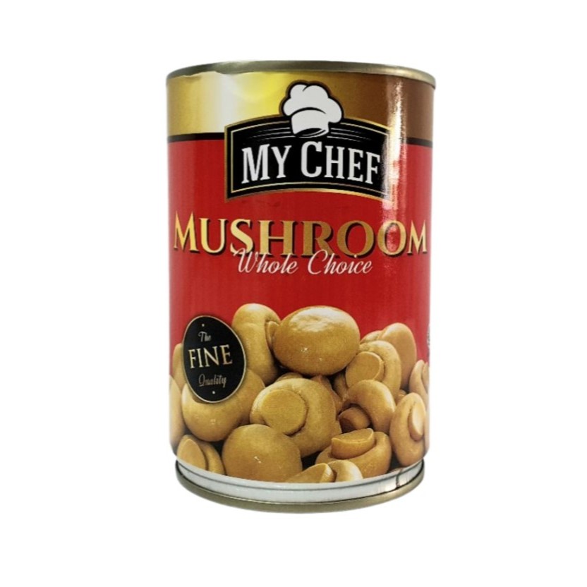 

My Chef Whole Champignon Mushroom / Moku / Jamur Kancing Kaleng 425g