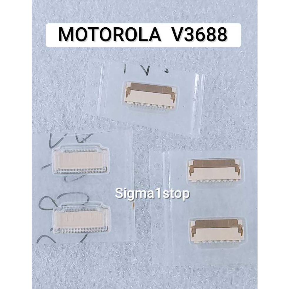 MOTOROLA V3688 CONNECTOR LCD HP JADUL SOKET KONEKTOR LCD MOTOROLA V3688