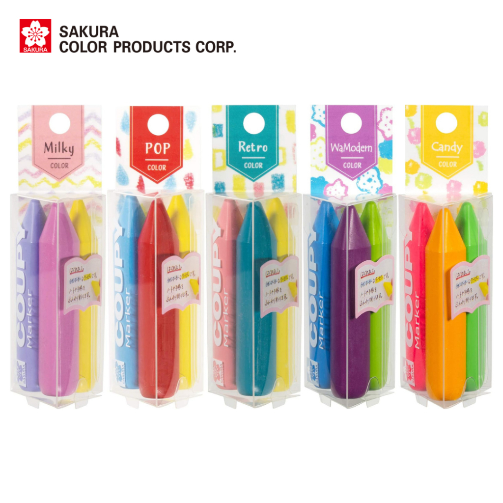 

Sakura Craypas Coupy Marker Crayon Highlighter Pencil Mark Penanda Halaman Limited Colors