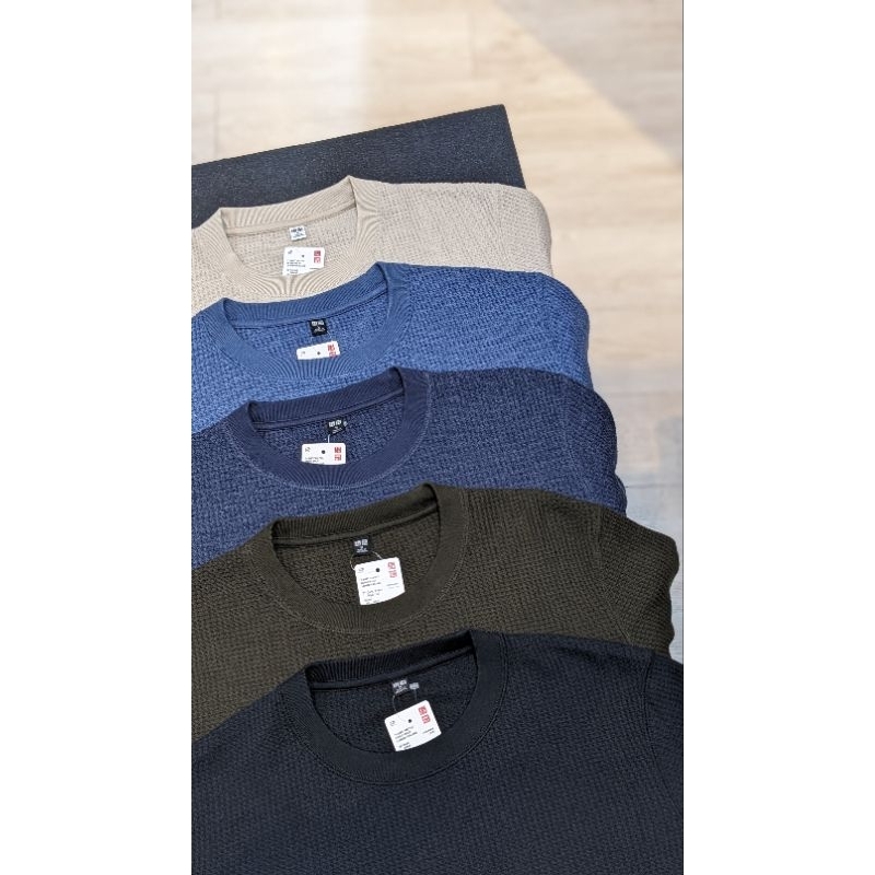UNIQLO WAFFLE LONG SLEEVE ORIGINAL GUARANTEED