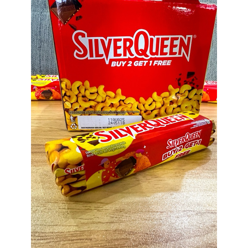 

SILVERQUEEN MILK CHOCOLATE CASHEW 25g [BUY 2 Get 1 Free]