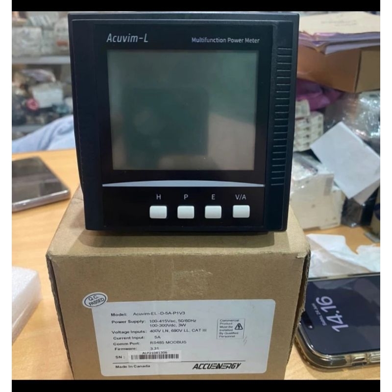 ACUVIM-L MULTIFUNCTION POWER METER ACUVIM-EL-D-5A-P1V3