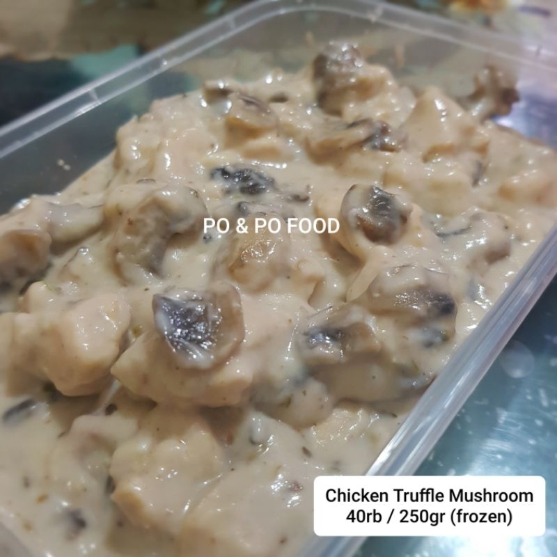 

Chicken Truffle Mushroom Premium 250gr Frozen | Lauk Frozen Praktis | Ayam Saus Jamur Truffle | Sayur Masakan Rumahan Home Made | Saus Creamy Susu Asli | Western Food | Makanan Barat Ready to eat makanan siap saji instant food murah enak lezat