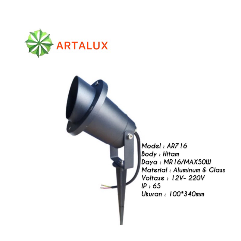 Artalux Kap Lampu Taman Tancap Outdoor