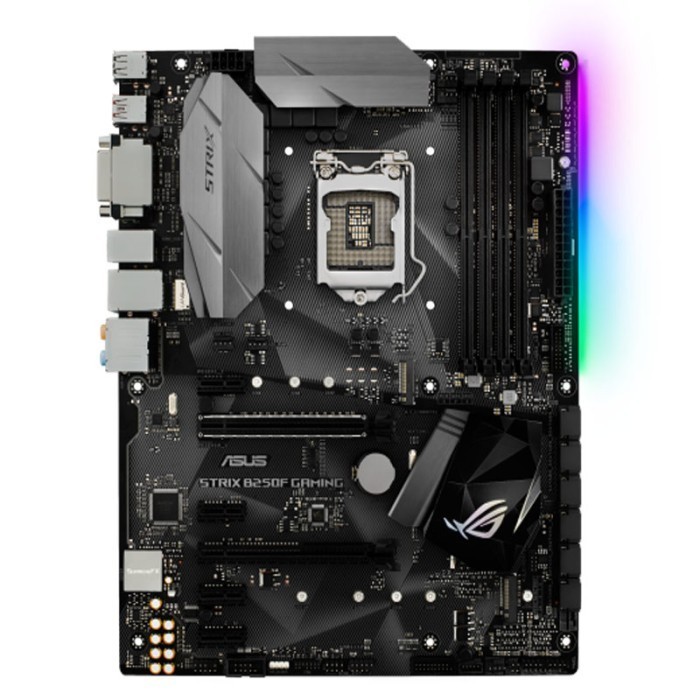 Motherboard Asus ROG STRIX B250F Bekas LGA 1151 ... BONUS RAM 16GB DDR4 & PROCCESOR + FAN