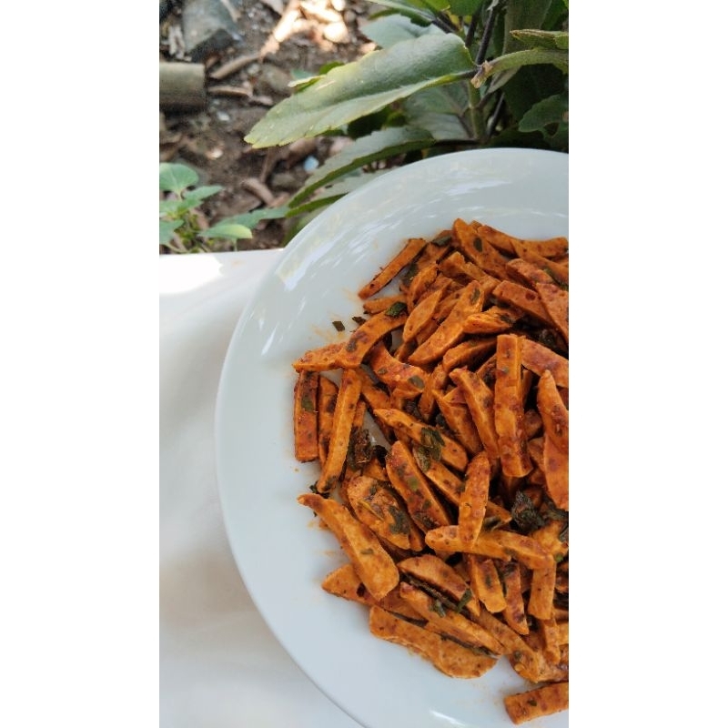 

[130 gram] jBASRENG STIK PERDETIKNGEMIL/BASRENG PEKALONGAN/BASRENG PEDAS DAUN JERUK