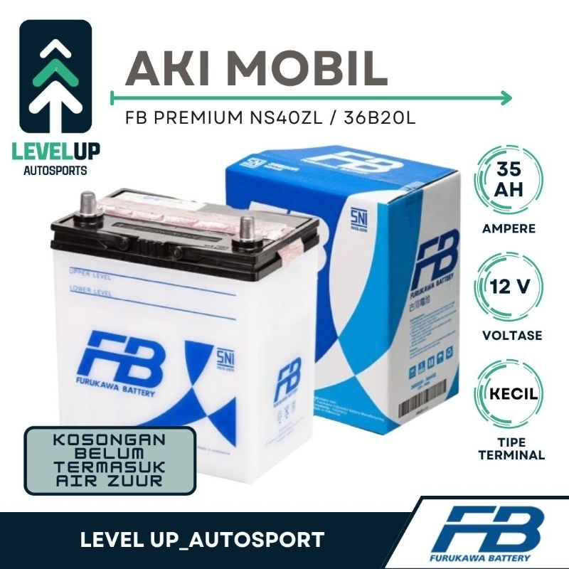 aki/accu mobil ns40zl basah fb (35ah), untuk Brio,AYLA,AGYA