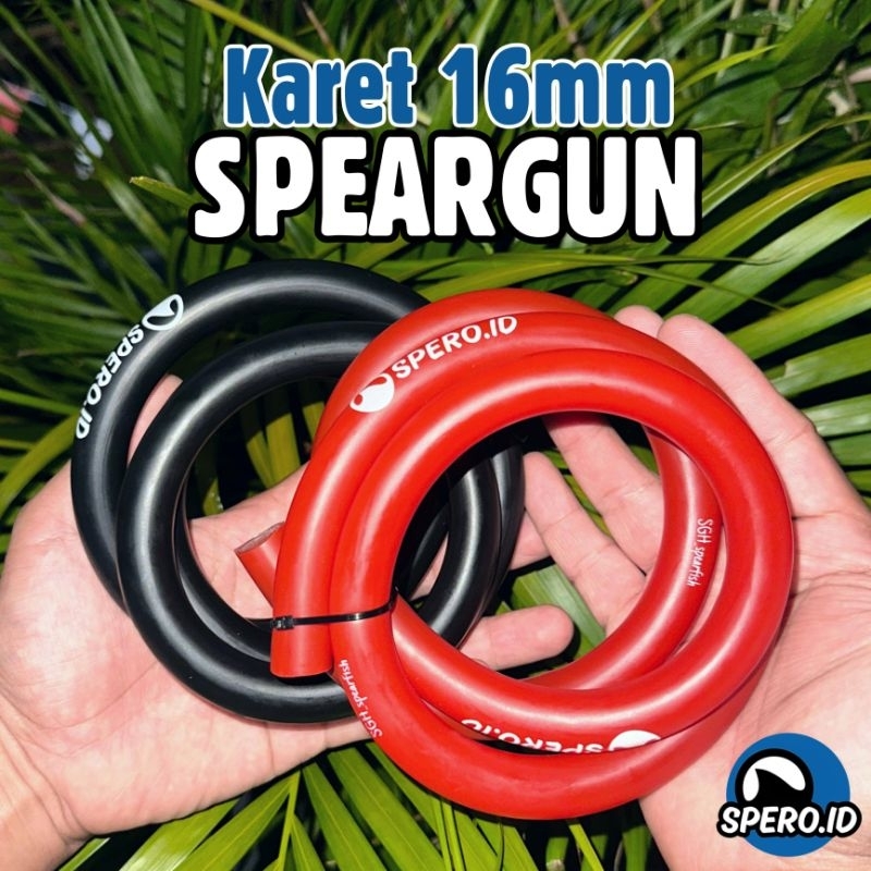 16MM Karet Speargun Kwalitas Terbaik Panahan Ikan MERAH