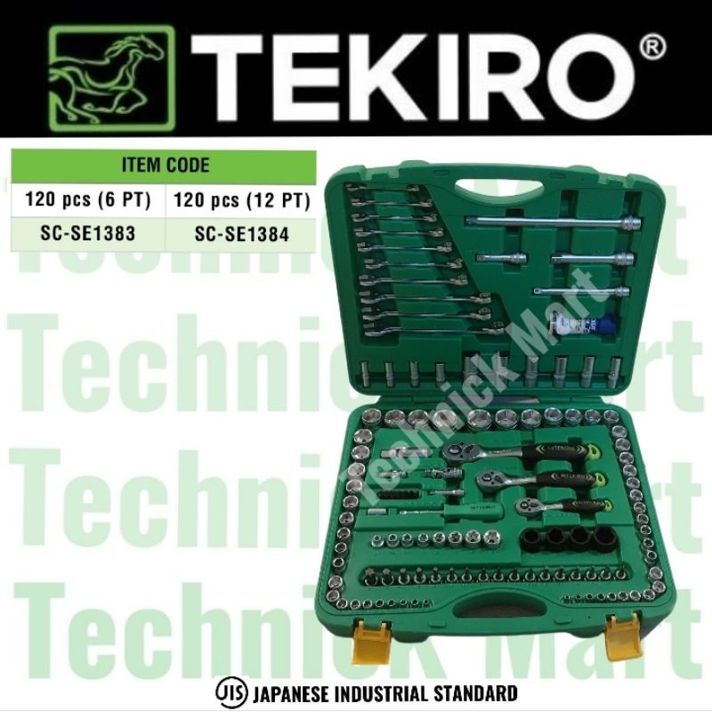 Kunci sok set TEKIRO kunci shock set 120 pcs 6 dan 12 pt