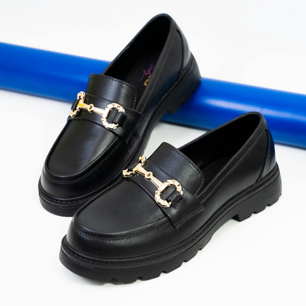 Tidak Diragukan Porto Sandal Slop  Sepatu Sendal Slop Wanita Docmart Hitam PortoLady Lof