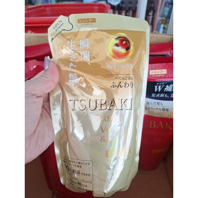 NEW PROMO TSUBAKI PREMIUM SHAMPOO JAPAN MOIST REPAIR VOLUME SAMPO IMPORT 330ML